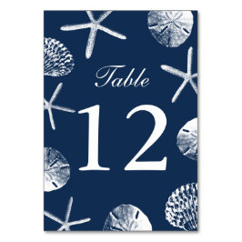 Numeração De Mesa O Tema Azul da Praia do marinho Consegue Números d