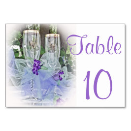 Numeração De Mesa Óculos de noiva e de alameda