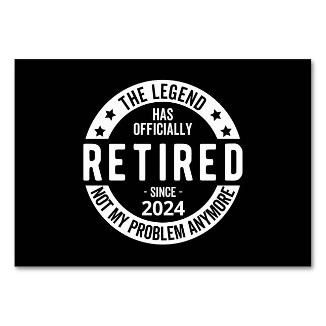 Numeração De Mesa oficialmente aposentado 2024 (Frente)