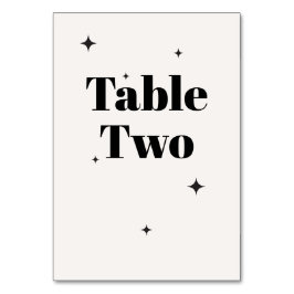 Numeração De Mesa OLIVIA Moderna Ivory Celestial Café da Manhã