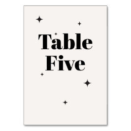 Numeração De Mesa OLIVIA Moderna Ivory Celestial Café da Manhã