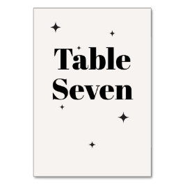 Numeração De Mesa OLIVIA Moderna Ivory Celestial Café da Manhã