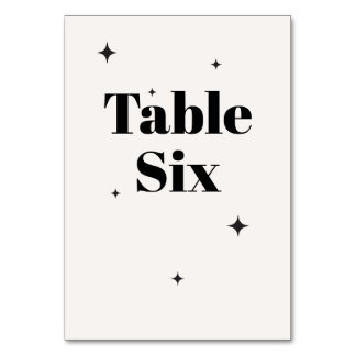 Numeração De Mesa OLIVIA Moderna Ivory Celestial Café da Manhã