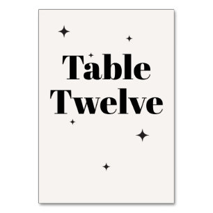 Numeração De Mesa OLIVIA Moderna Ivory Celestial Café da Manhã