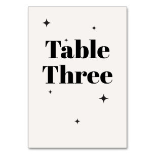 Numeração De Mesa OLIVIA Moderna Ivory Celestial Café da Manhã