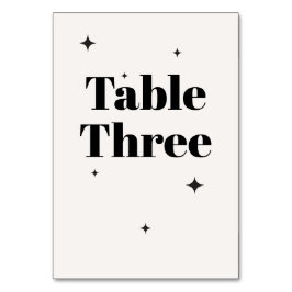 Numeração De Mesa OLIVIA Moderna Ivory Celestial Café da Manhã