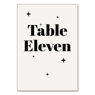 Numeração De Mesa OLIVIA Moderno Desjejum de Noiva Celestial em Marf