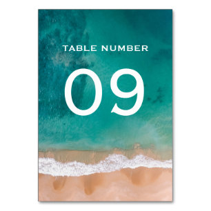Numeração De Mesa Onda Oceânica, Casamento de Praia
