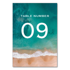 Numeração De Mesa Onda Oceânica, Casamento de Praia