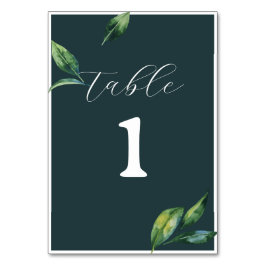 Numeração De Mesa Orçamento Minimal Elegância Casamento Verde