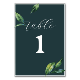 Numeração De Mesa Orçamento Minimal Elegância Casamento Verde