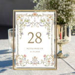 Numeração De Mesa Ornamentado Vintage Frame Bohemian Flowers Casamen<br><div class="desc">Para mais personalização,  clique em "Personalizar este modelo" e,  em seguida,  em "Editar usando a Ferramenta Design". Na moda fácil de usar modelos de casamento,  mais itens disponíveis na loja (convites,  rsvp,  cartas de agradecimento,  papelaria e decoração). Se precisar de ajuda ou itens correspondentes,  entre em contato comigo.</div>