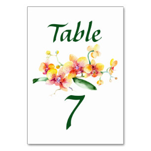 Numeração De Mesa Orquídea