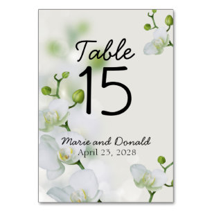 Numeração De Mesa Orquídea elegante suave