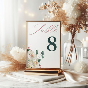 Numeração De Mesa Outono Floral Abóbora Ação de Graças
