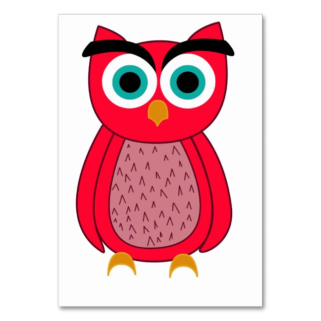 Numeração De Mesa Owl  (Frente)