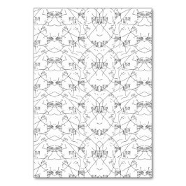 Numeração De Mesa Padrão abstrato preto e branco com repetição, s