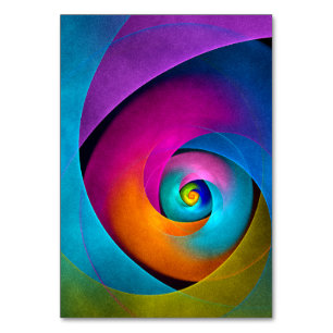 Numeração De Mesa Padrão Azul Cor-de-rosa Abstrato Floral Moderno #1