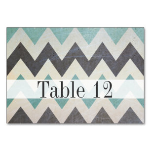 Numeração De Mesa Padrão Chevron na Textura Metálica de Shirley Tayl