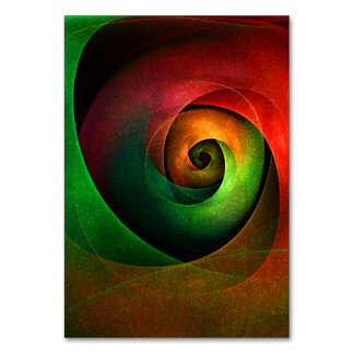 Numeração De Mesa Padrão de Abstrato de Arte Vermelha Verde Floral M