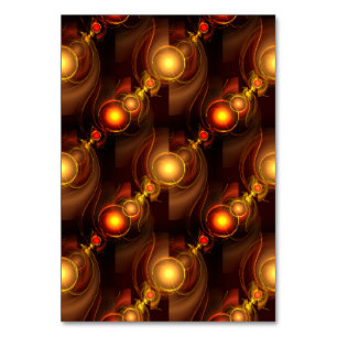 Numeração De Mesa Padrão de Arte Abstrata Boho Elegante Moderno Dour