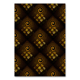 Numeração De Mesa Padrão de Arte Abstrata Boho Elegante Moderno Dour