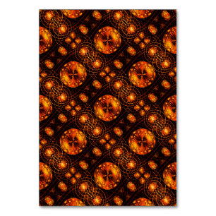 Numeração De Mesa Padrão de Arte Abstrata Elegante Boho Moderno Dour