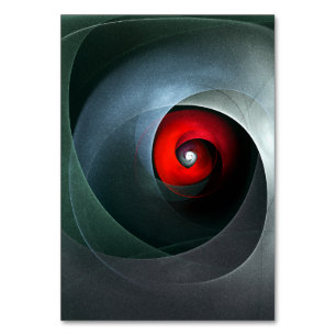 Numeração De Mesa Padrão de Arte Moderna Abstrato de Roteiro Vermelh