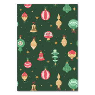 Numeração De Mesa Padrão de Enfeites de natal do estilo Vintage - Ve