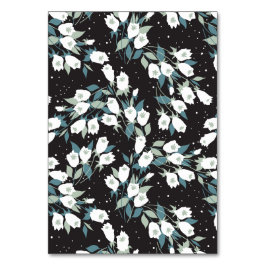 Numeração De Mesa Padrão de Flor de Tulipas Elegante - Plano de Fund