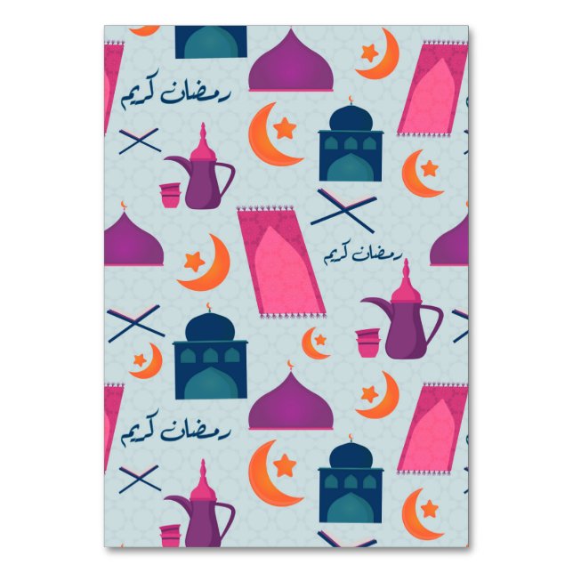 Numeração De Mesa Padrão Feliz Ramadão (Frente)