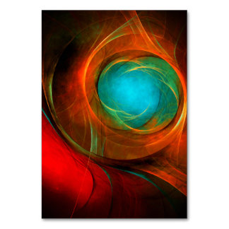 Numeração De Mesa Padrão Legal de Abstrato de Arte Fina Azul Moderna