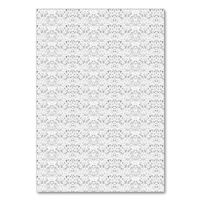 Numeração De Mesa Padrão texturizado azul claro com pequenos, repeti (Frente)