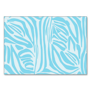 Numeração De Mesa Padrão Zebra Azul