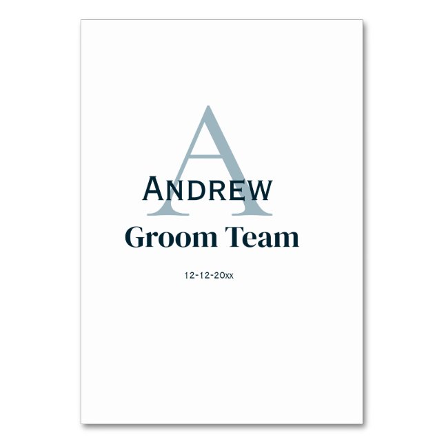 Numeração De Mesa padrinhos de casamento personalizados do grupo mon (Frente)