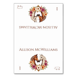 Numeração De Mesa País Ocidental Porco de Cavalos