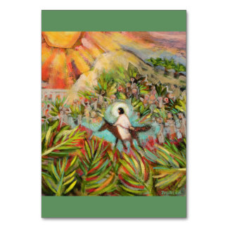Numeração De Mesa Palm Sunday Prayer Card