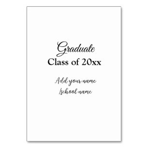 Numeração De Mesa Parabéns de graduação simples, adicionar classes m