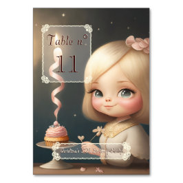 Numeração De Mesa Parabéns, garota 01