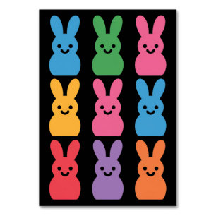 Numeração De Mesa Páscoa Dia Coelhinho Ovos Xadrez Leopardo