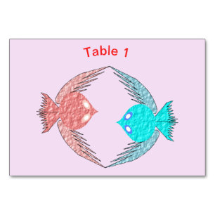 Numeração De Mesa Pássaros de Amor, Cor-de-Rosa e Azul, são Personal