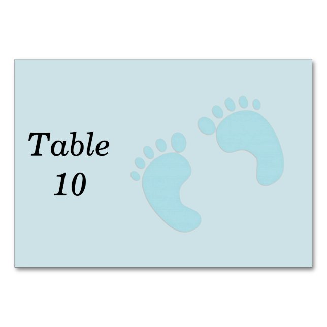 Numeração De Mesa Pé-bebê (Frente)