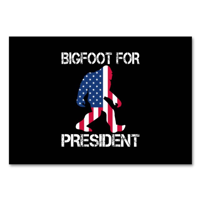 Numeração De Mesa Pé Grande Para Presidente Engraçado Pé Grande (Frente)