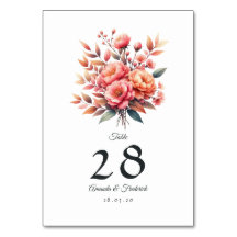 Peach Fuzz Floral Wedding