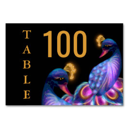 Numeração De Mesa Peacock Jewel Tones Casando Floral Moody Purple