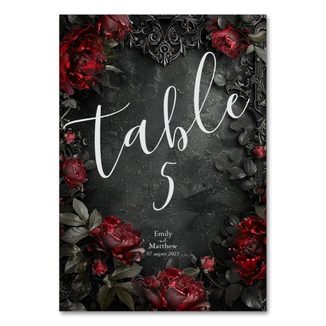 Numeração De Mesa Peões Góticos Barrocos (Frente)