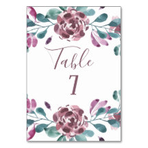 Peônia de Aguarela Roxa Casamento Verão