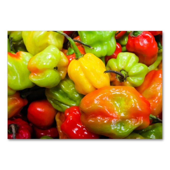 Numeração De Mesa Peppers Scotch Bonnet (Frente)