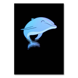 Numeração De Mesa pequeno e bonito animal de golfinho