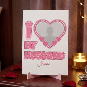Numeração De Mesa Personalizado Eu Amo Meu Marido – Adicionar Foto e